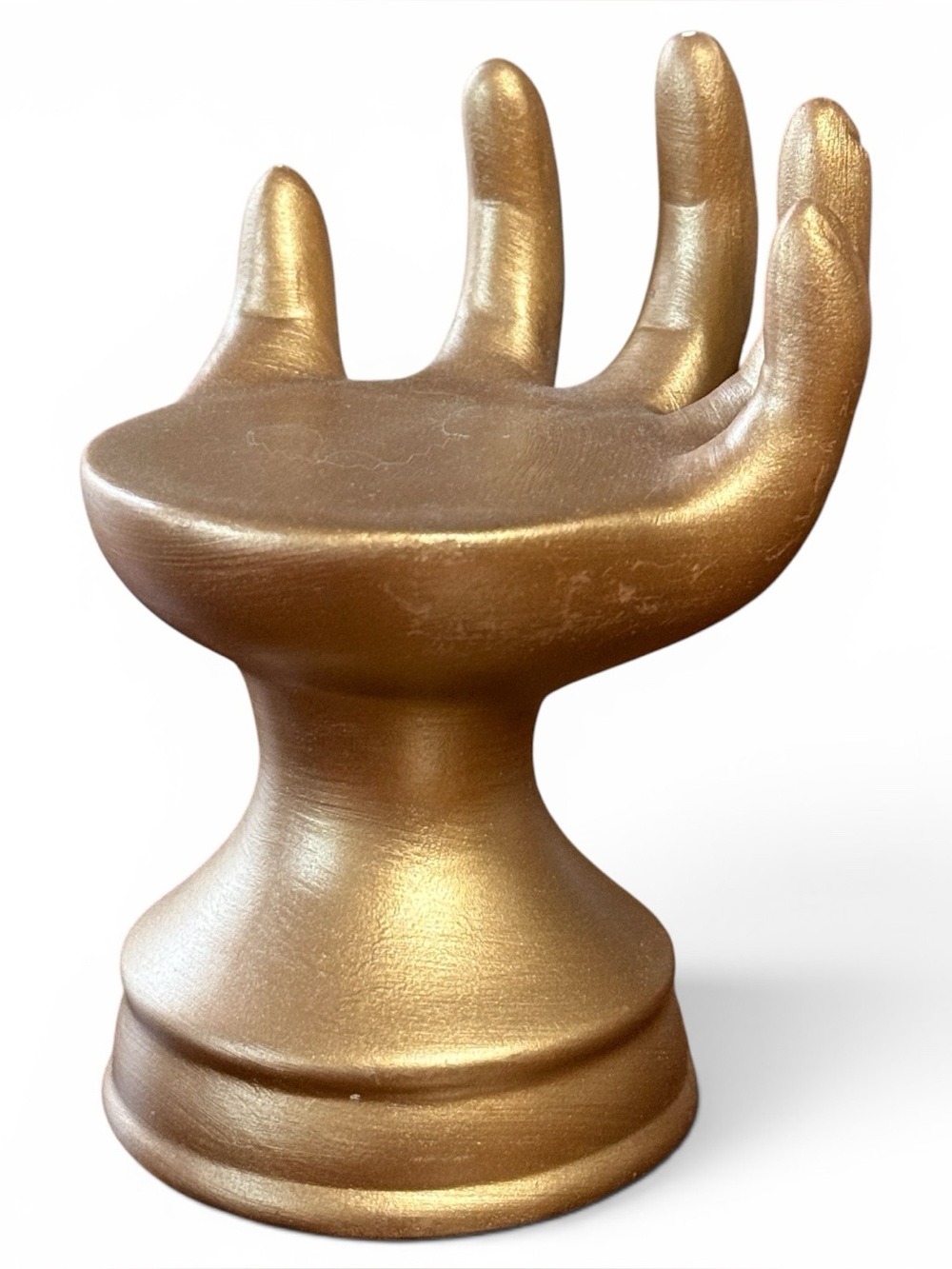 Small Gold Hand Chair Sculpture Table Decor For Jewelry Plant Candle